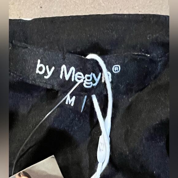 By Megan black floral embroidered dress womens M square neck midi 3/4 sleeve NWT - Picture 11 of 13